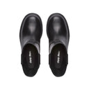 Stivali logo in pelle miu miu