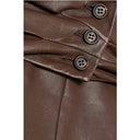 Brunello Cucinelli Leather Skirt