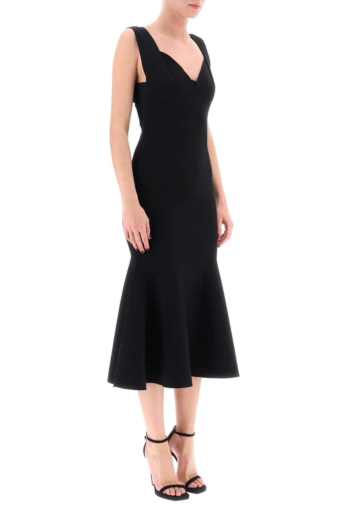 Roland Mouret Fluted Hem Midi Dress | Balardi