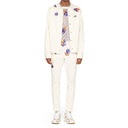 Dior Kenny Scharf patch jeans