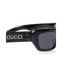 Occhiali da sole rettangolari del logo Gucci