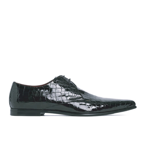 Dolce & Gabbana Achille Croc in rilievo Derby