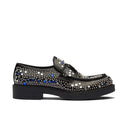 Prada Rhinestone lederen loafers