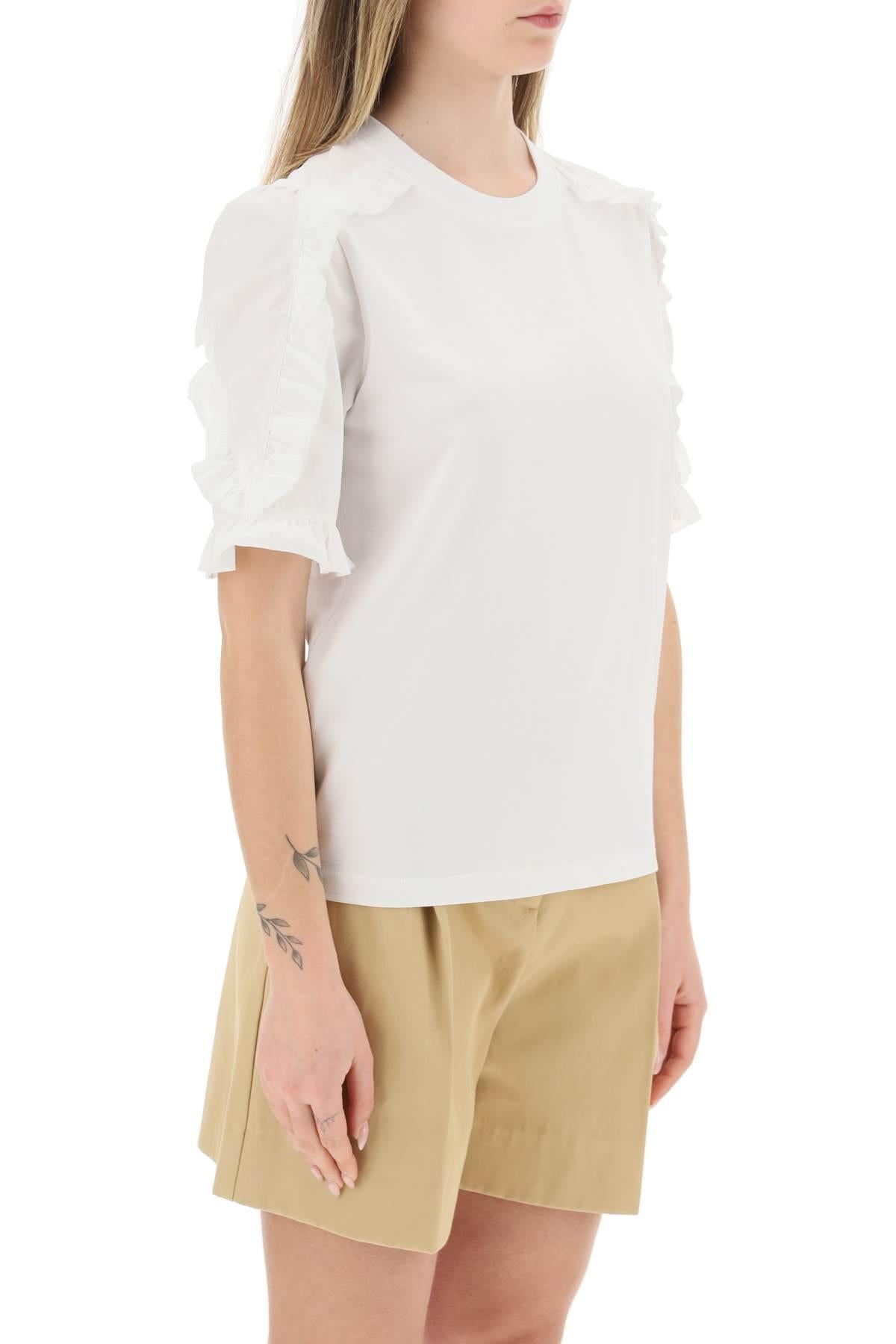 See By Chloe Ruffled T Shirt | Balardi