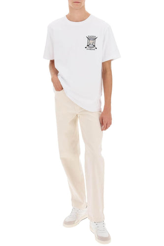 Maison Kitsune College Fox Embroidered T Shirt | Balardi