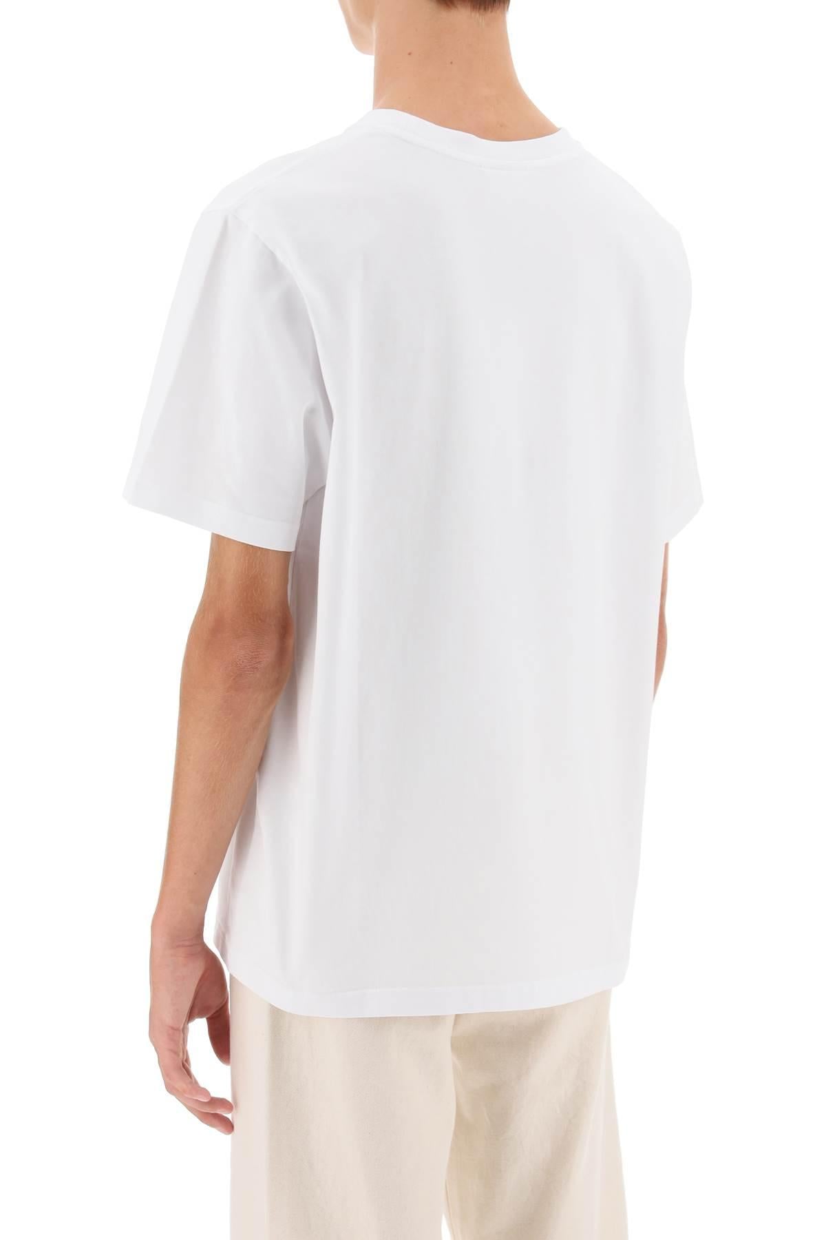 Maison Kitsune College Fox Embroidered T Shirt | Balardi